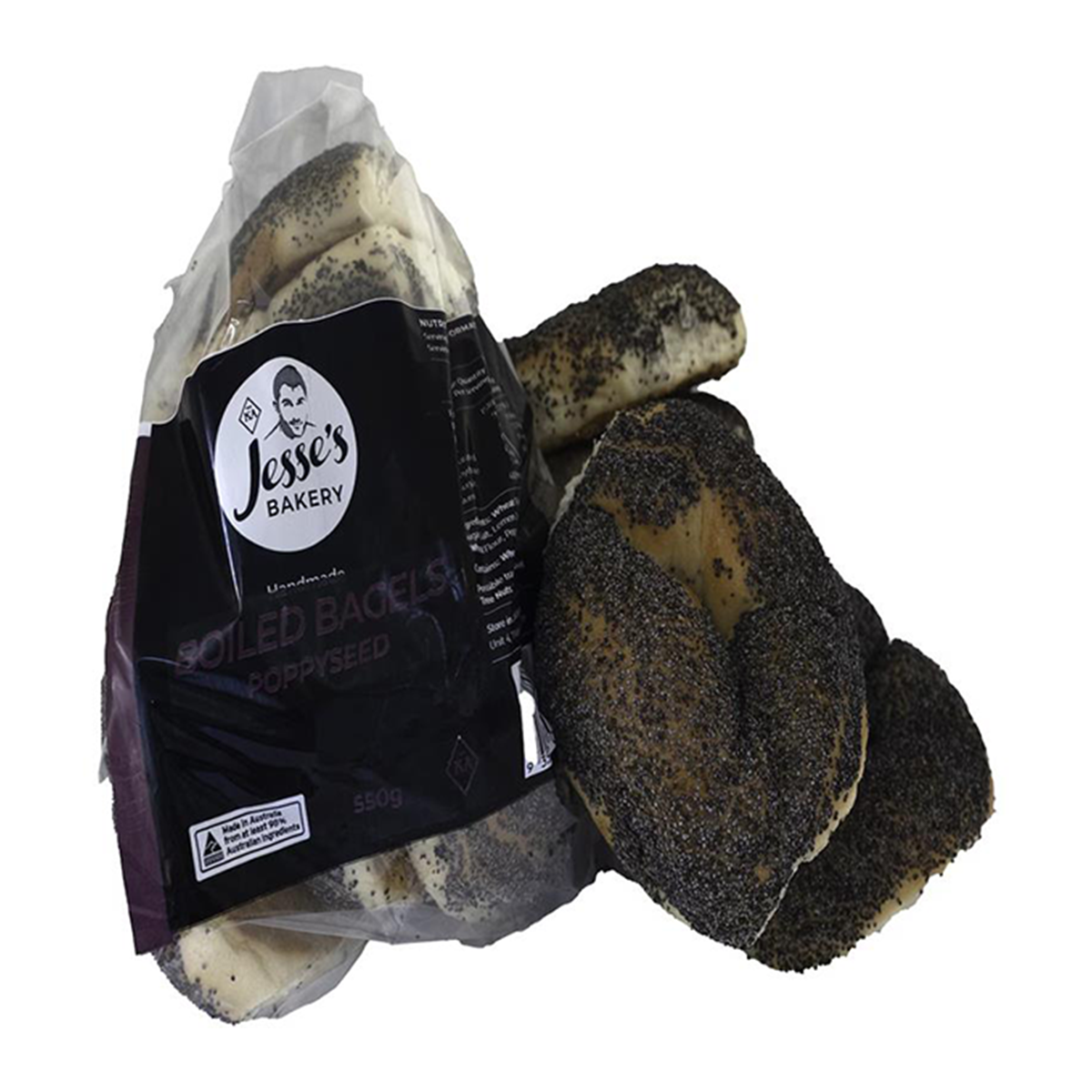 Jesse's Poppyseed Bagel 550g