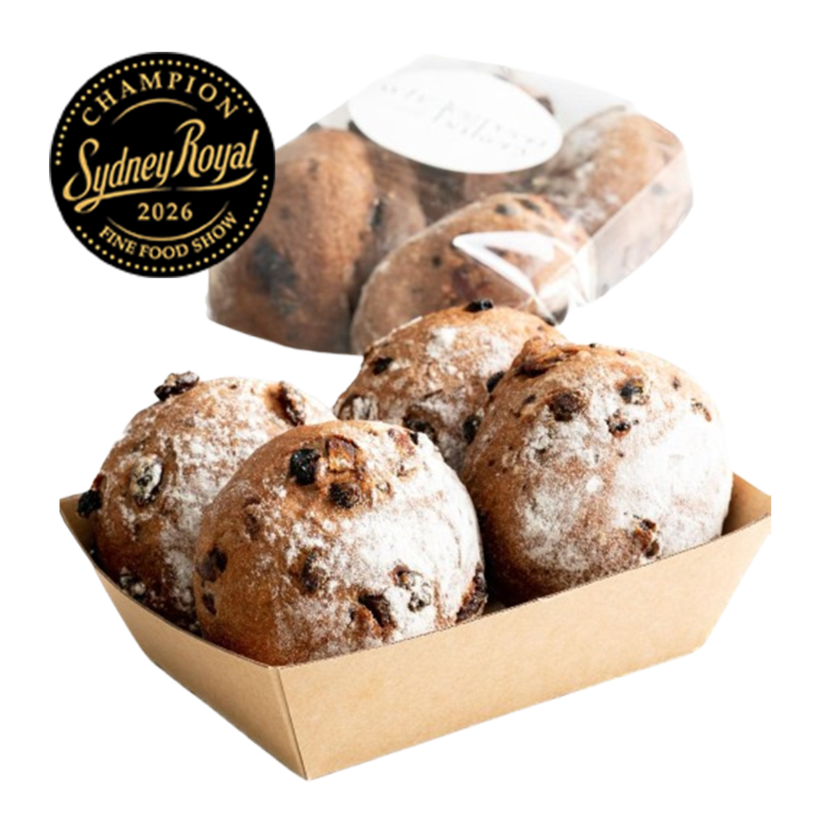 Wholegreen Bakery Gluten Free Vegan Fruit Buns 4x135g