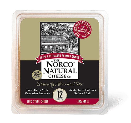 The Norco Natural Cheese Co Elbo Slice 250g