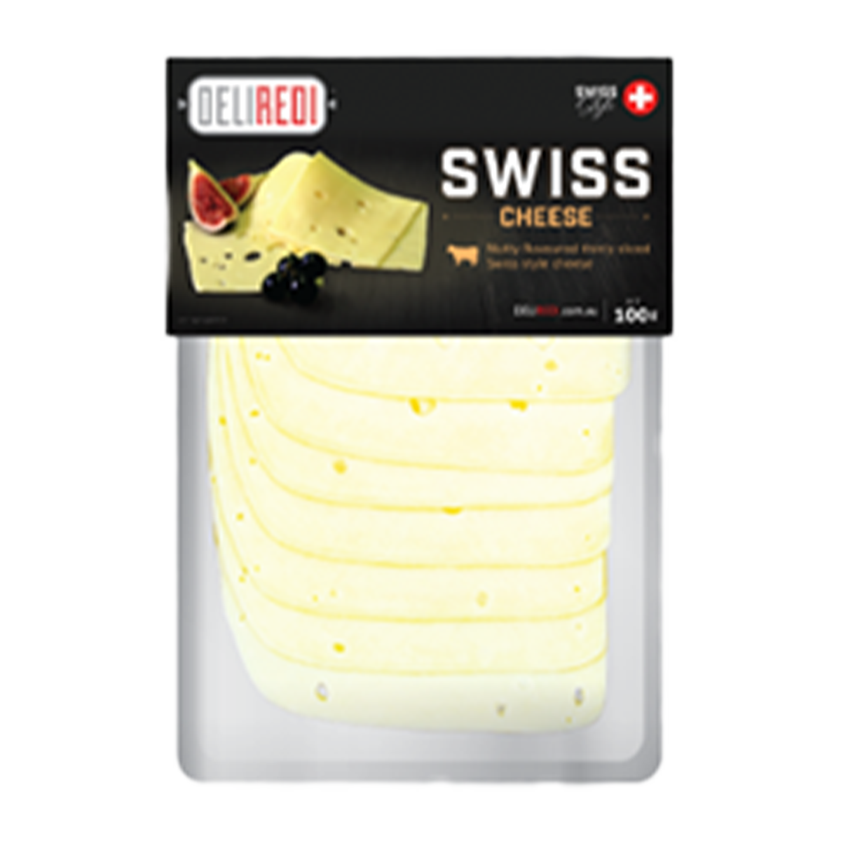 Deliredi Swiss Cheese Slices 100g