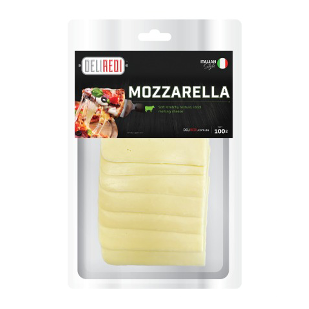 Deliredi Mozzarella Cheese Slices 100g