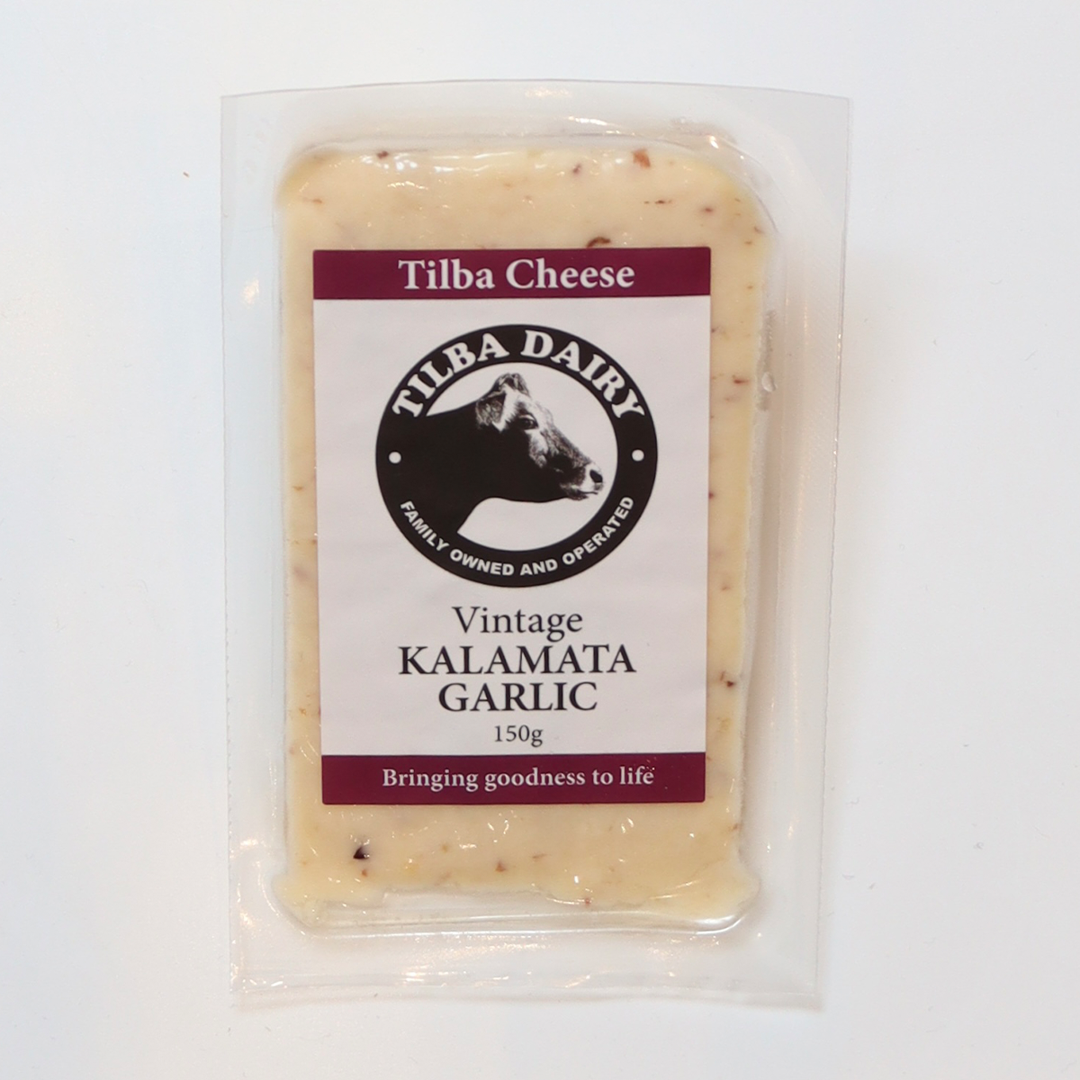 Tilba Dairy Kalamata Garlic Cheese 150g