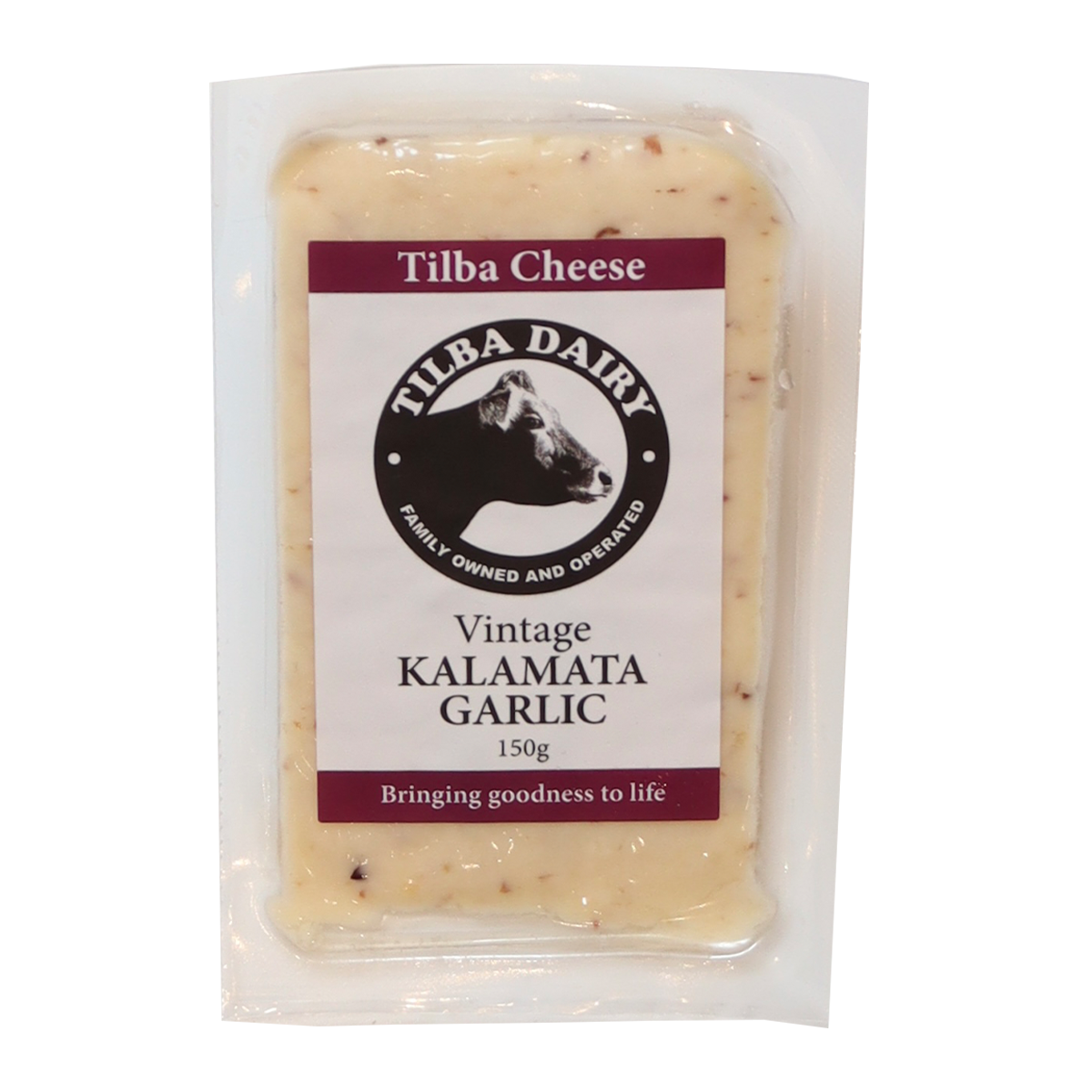 Tilba Dairy Kalamata Garlic Cheese 150g