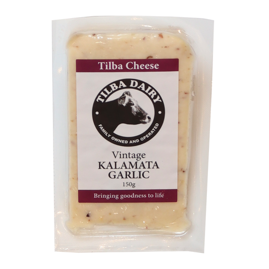 Tilba Dairy Kalamata Garlic Cheese 150g