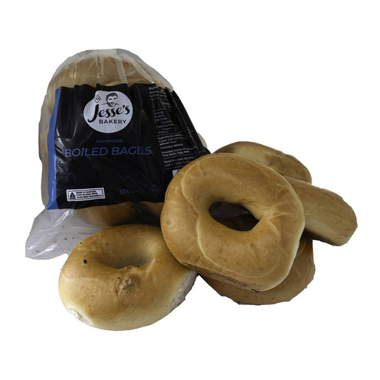 Jesse's Boiled Bagels Plain 550g