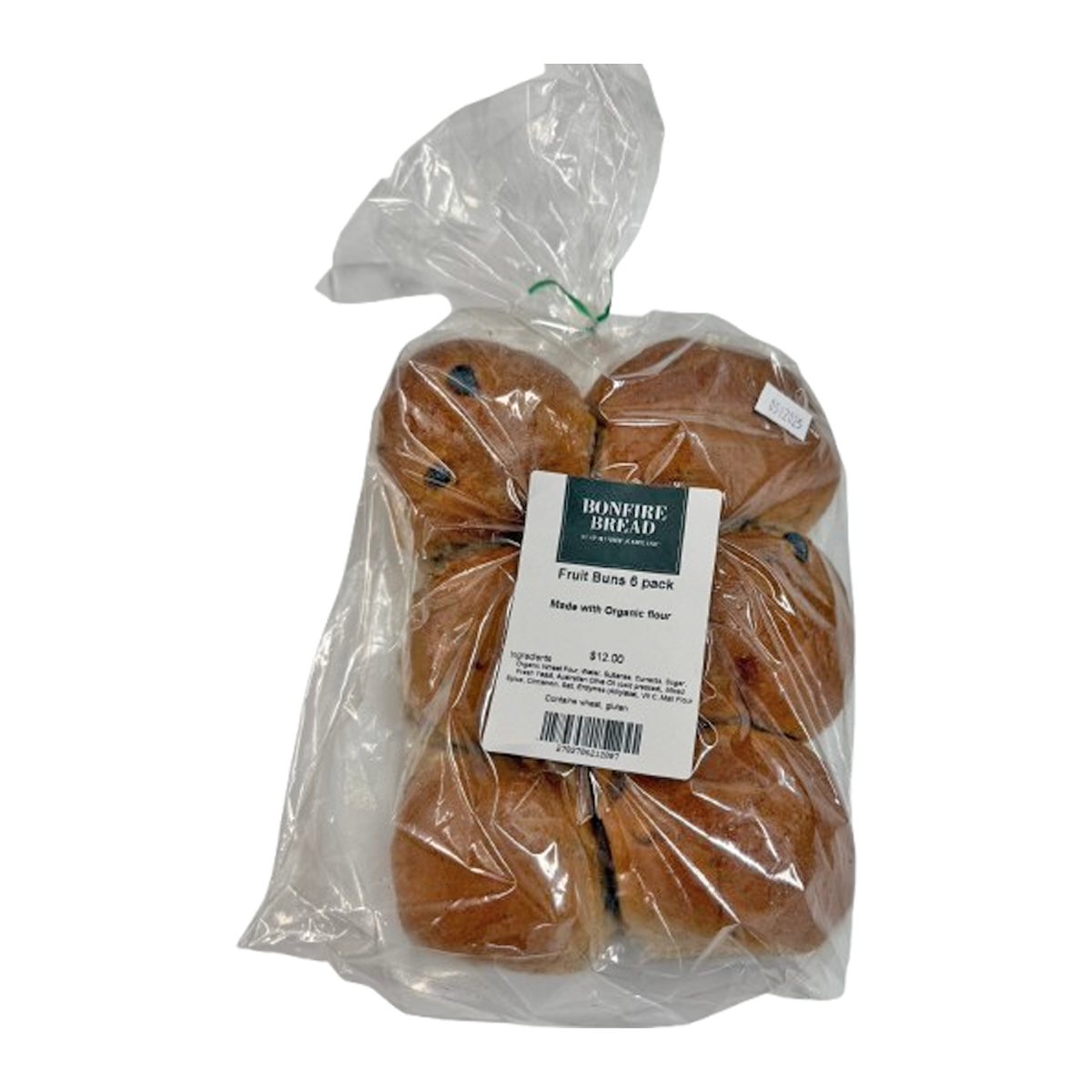 Bonfire Bread Fruit Buns 450g