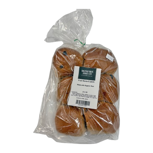 Bonfire Bread Fruit Buns 450g