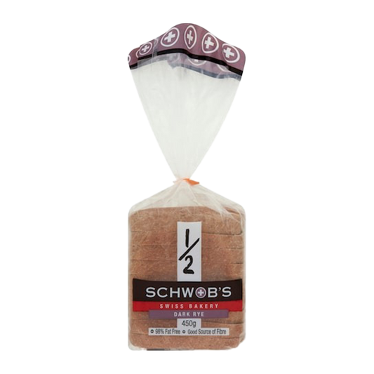 Schwobs Half Loaf Dark Rye Bread 450g