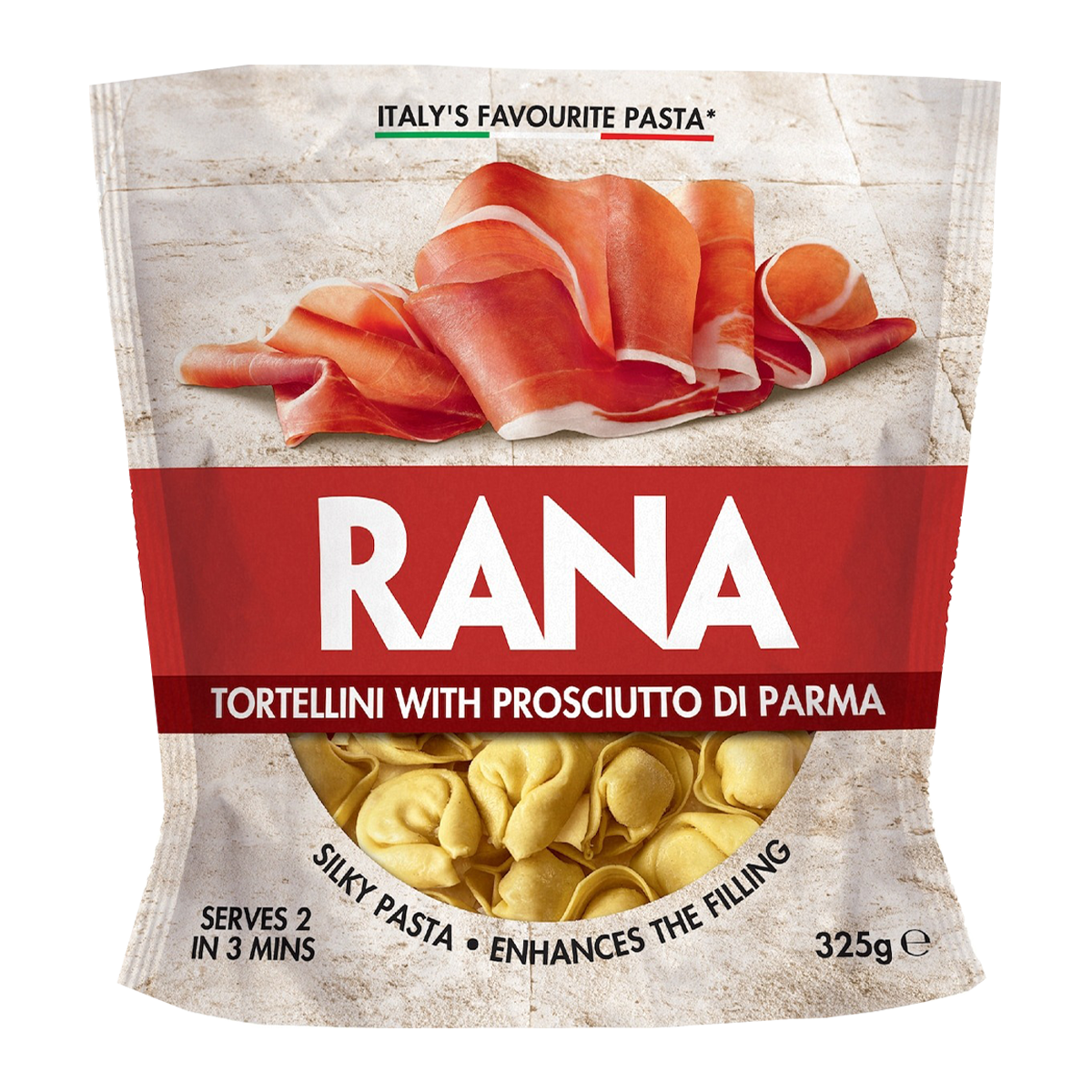 Rana Tortellini with Prosciutto Di Parma Ravioli 325g