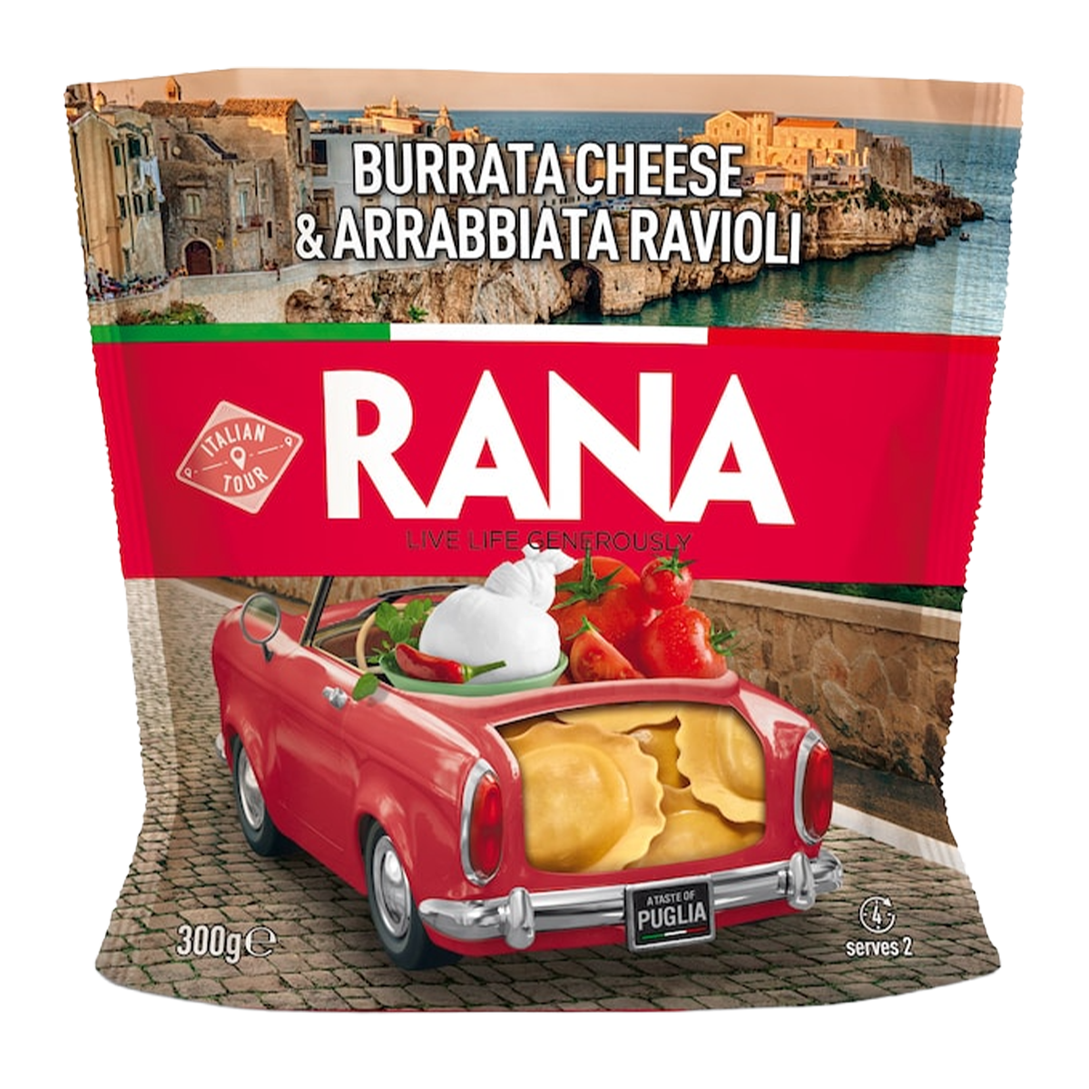 Rana Burrata Cheese and Arrabbiata Ravioli 300g