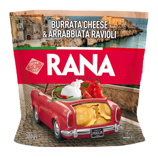 Rana Burrata Cheese and Arrabbiata Ravioli 300g