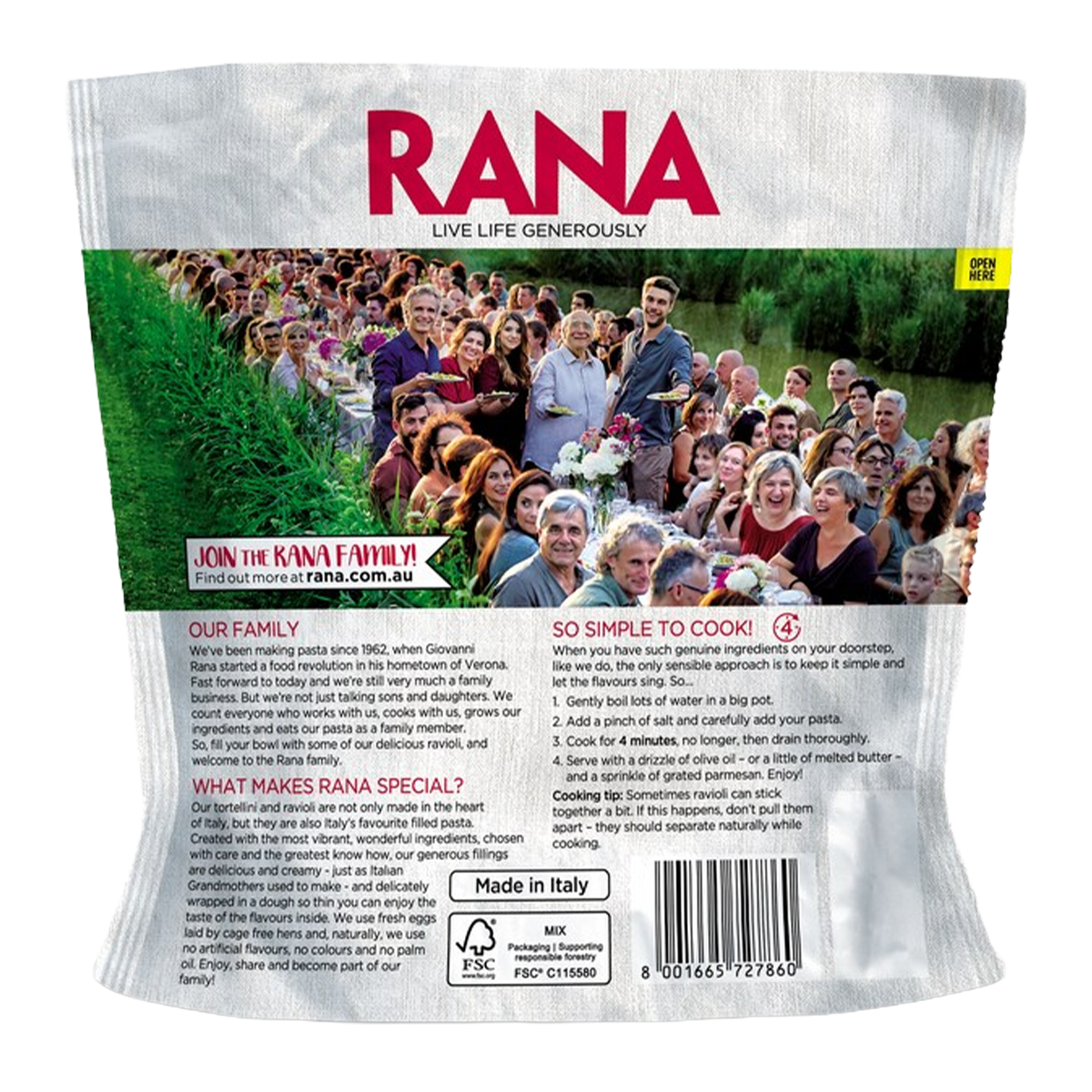 Rana Sundried Tomato Pesto Ravioli 325g