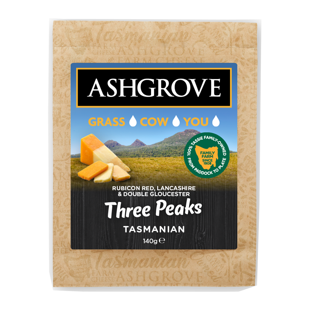 Ashgrove Three Peaks Tasmanian Trio Cheese 140g