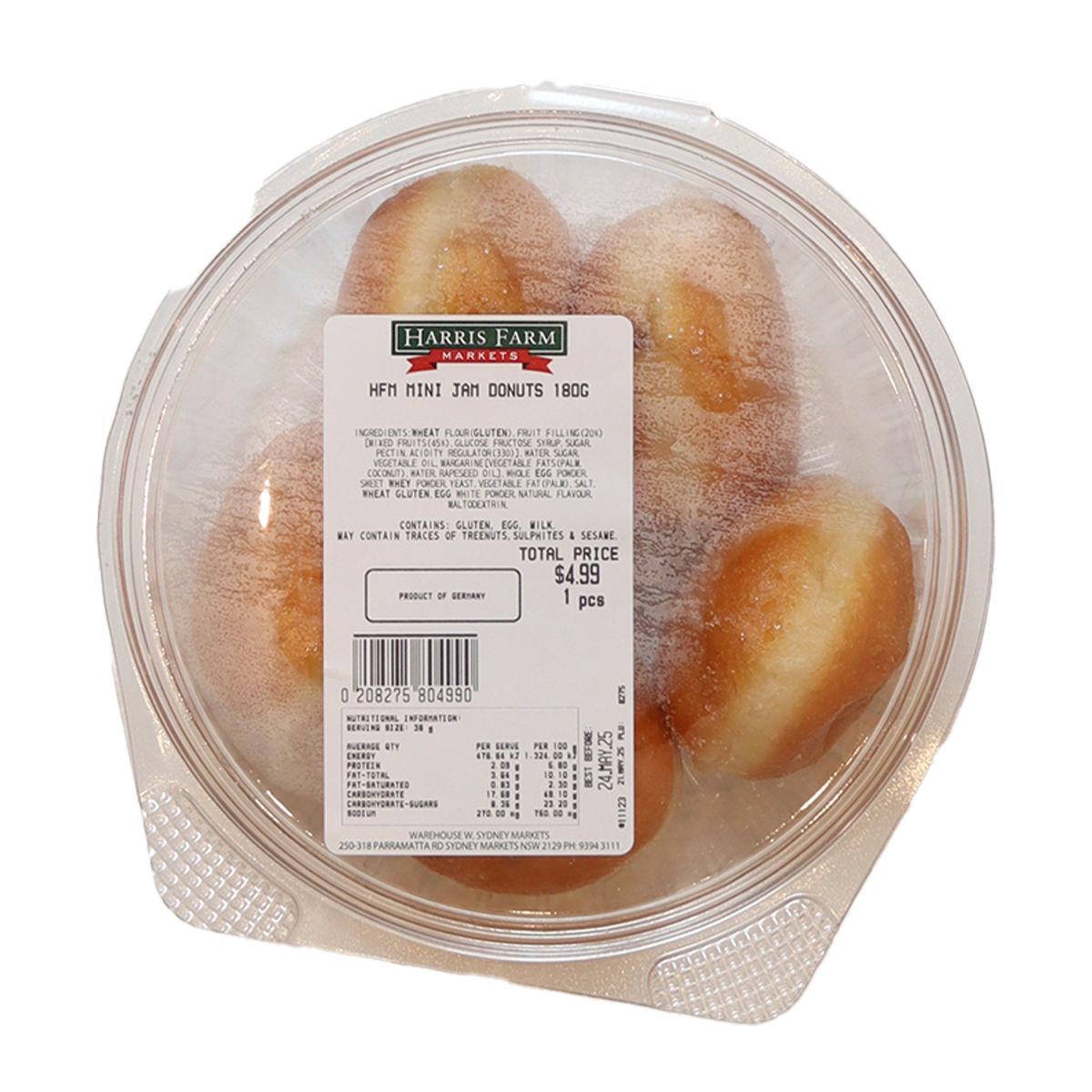 Harris Farm Mini Jam Donuts 180g