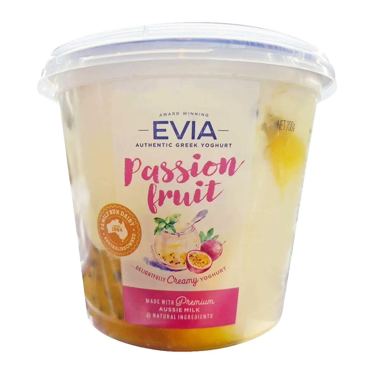 Evia Passionfruit Yoghurt 700g