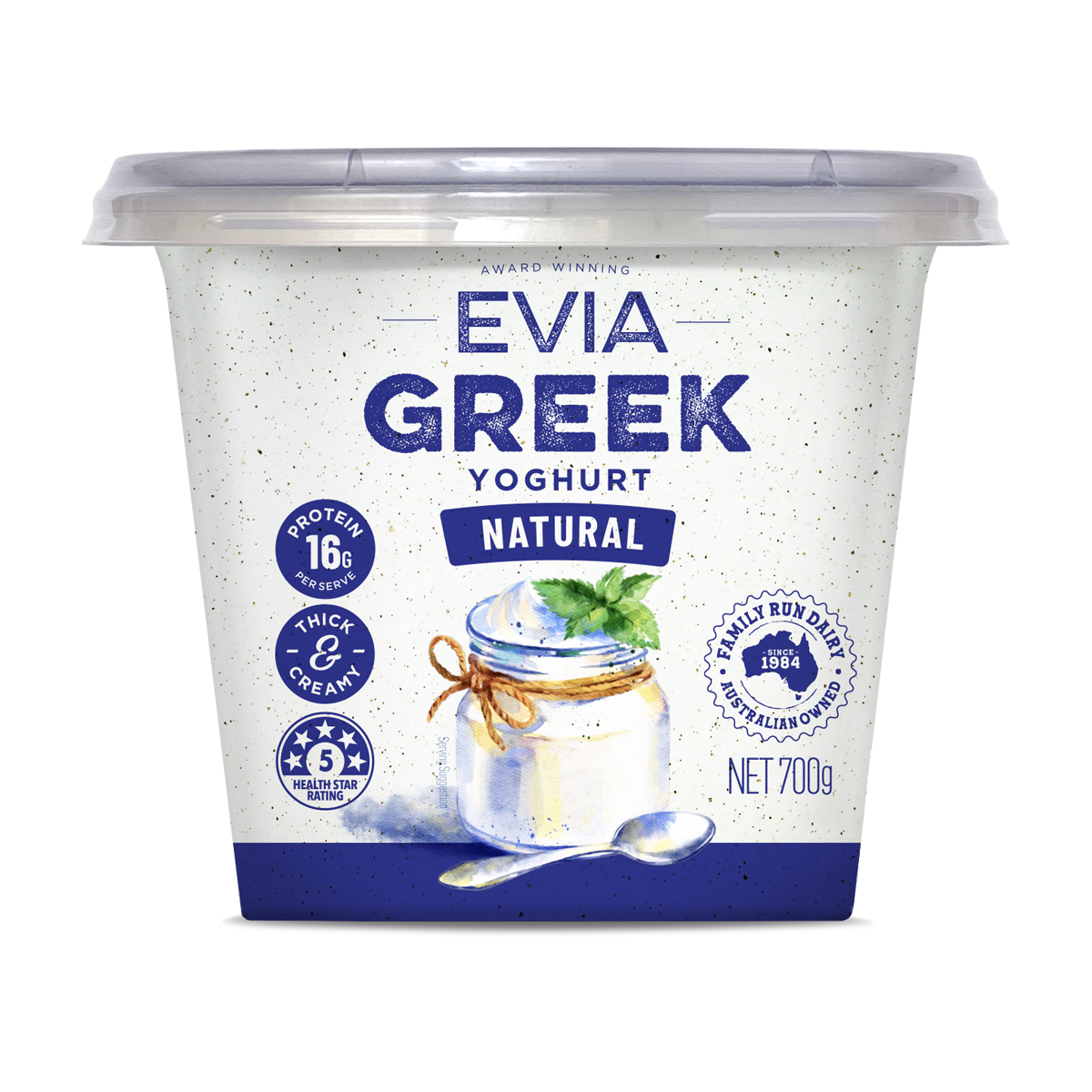 Evia Greek Yoghurt Natural 700g
