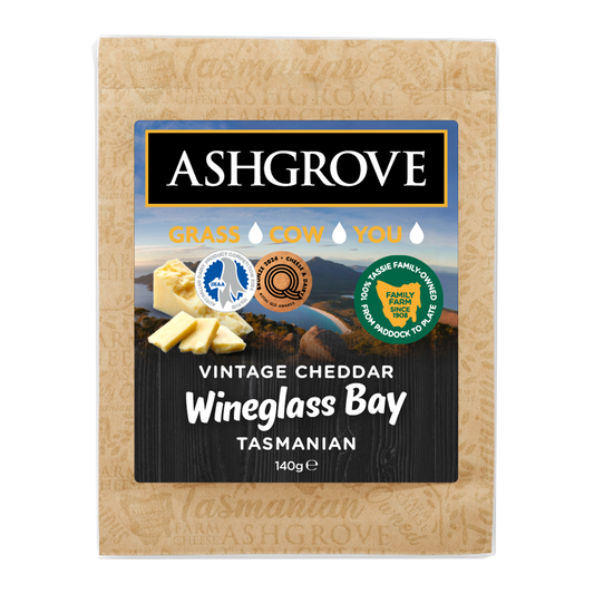Ashgrove Vintage Cheddar Wineglass Bay Cheese 140g