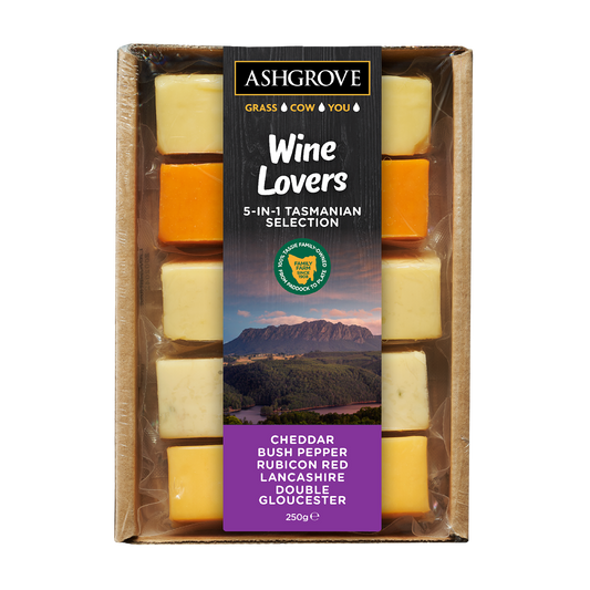 Ashgrove Wine Lovers 5 in 1 Tasmanian Selection Cheese 250g