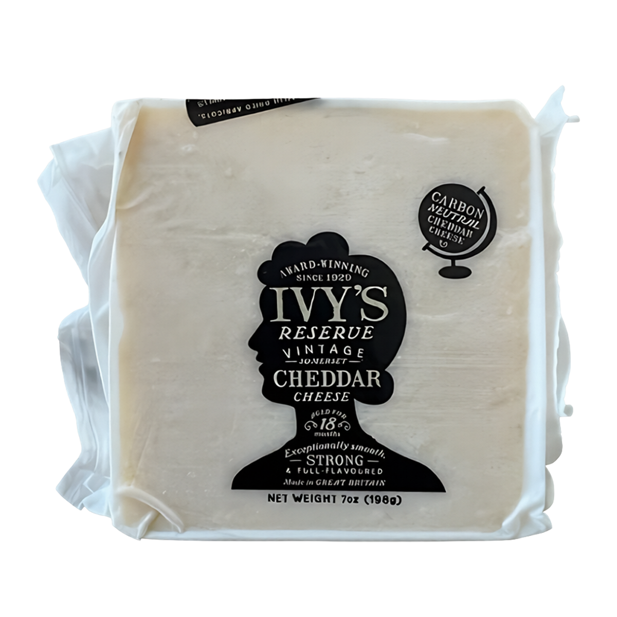 Ivy's Vintage Cheddar Cheese 198g