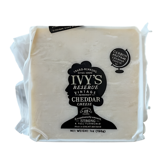 Ivy's Vintage Cheddar Cheese 198g