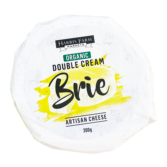 Harris Farm Organic Double Brie Cheese 200g