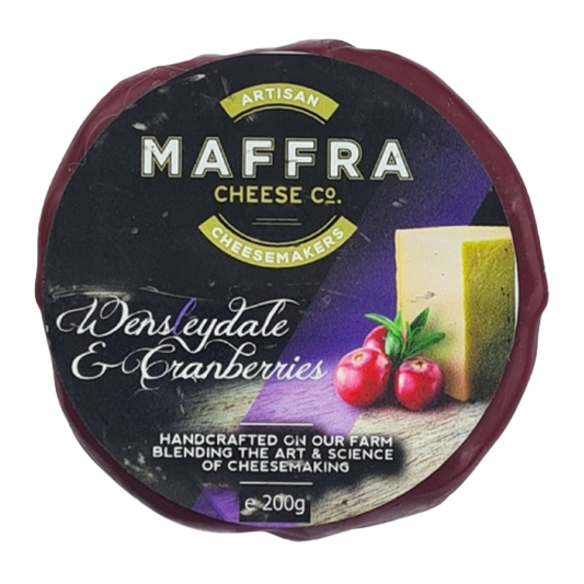 Maffra Wensleydale & Cranberries Cheese 200g