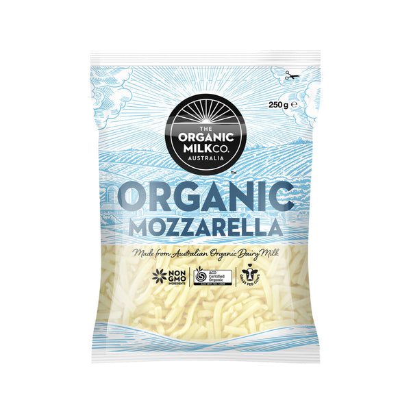 The Organic Milk Co Shredded Organic Mozzarella Cheese 250g