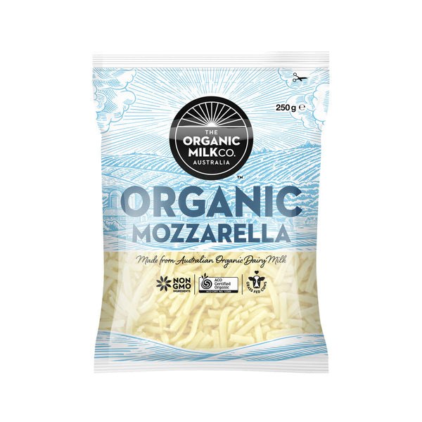 The Organic Milk Co Shredded Organic Mozzarella Cheese 250g