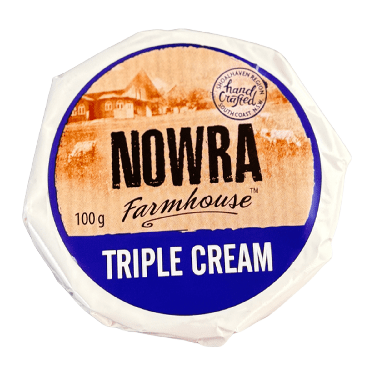 Nowra Farmhouse Triple Cream Brie Cheese 100g