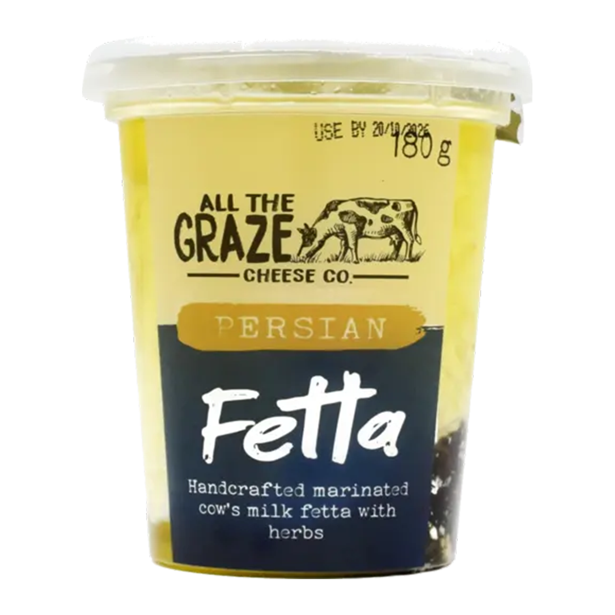 All The Graze Persian Feta Cheese 180g