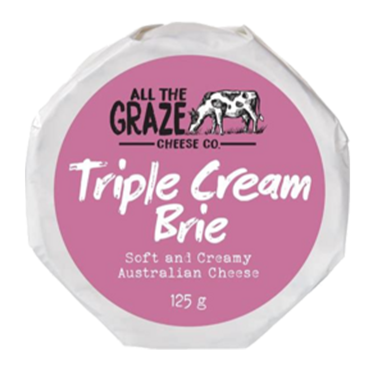 All The Graze Triple Cream Brie Cheese 125g