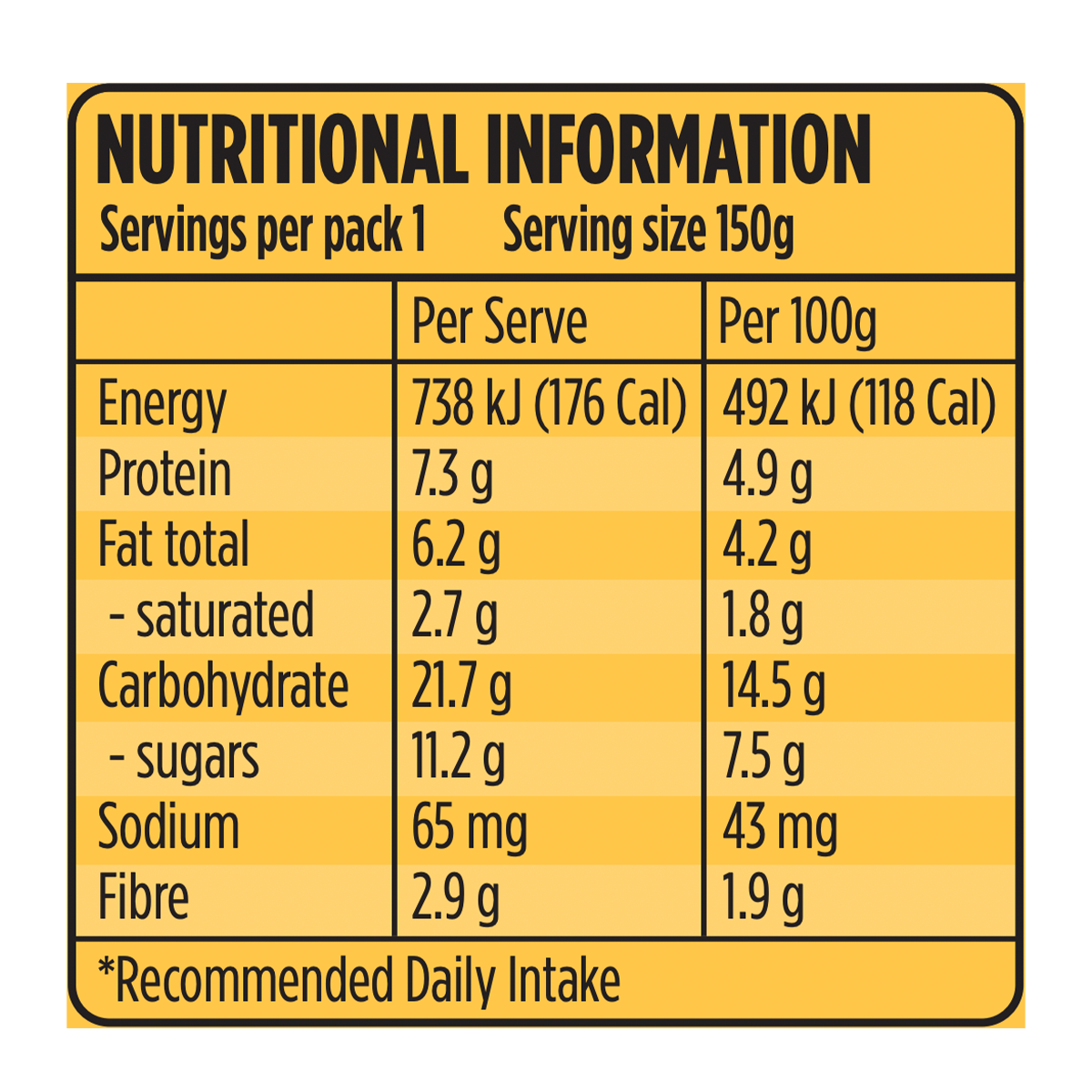 Swiss & Oats Yoghurt Mango & Passionfruit 150g