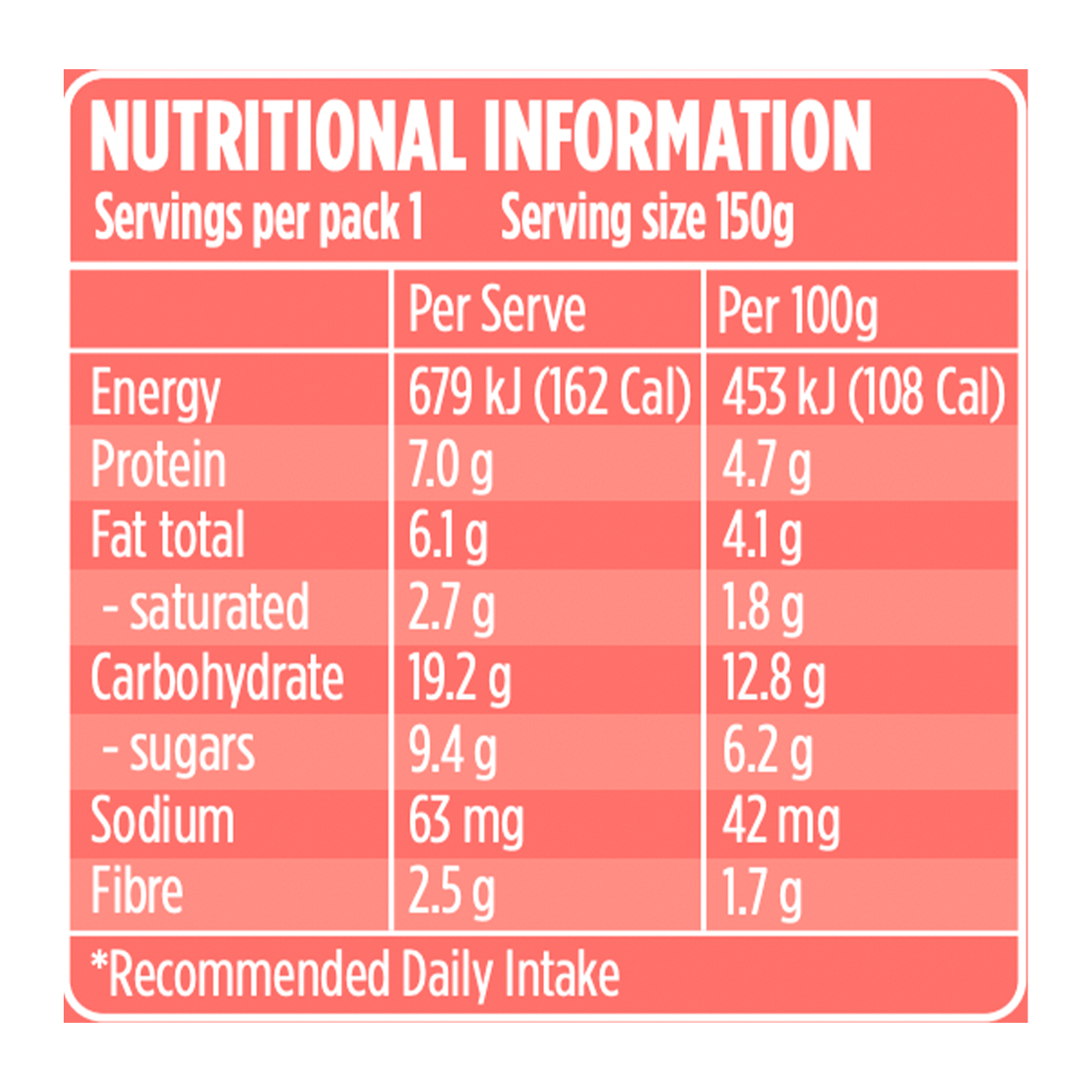 Swiss & Oats Yoghurt Apple & Cinnamon 150g