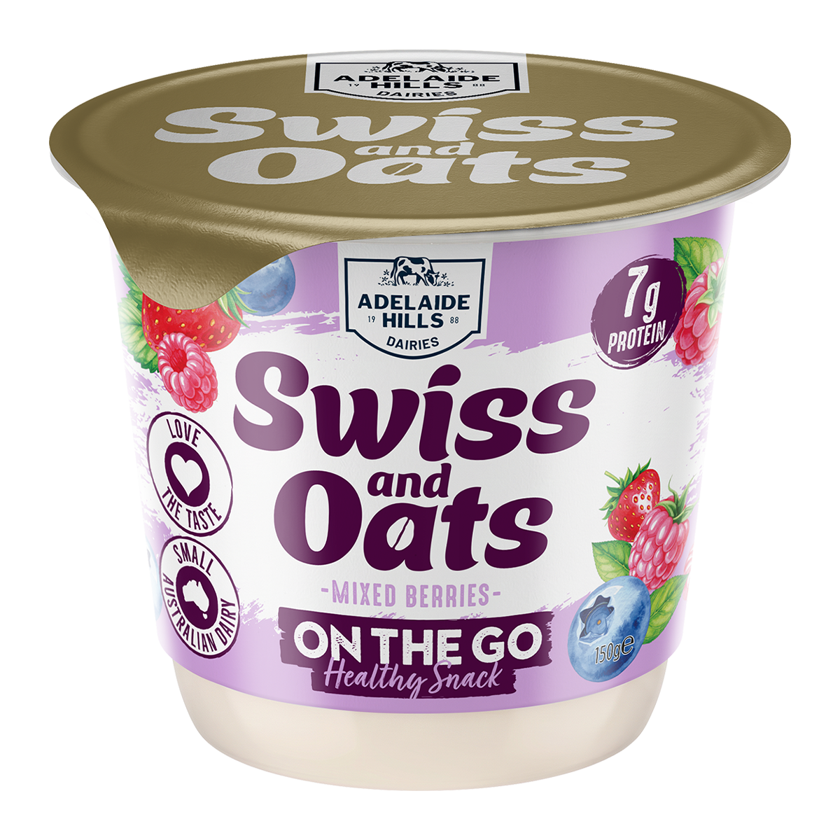 Swiss & Oats Yoghurt Mixed Berries 150g