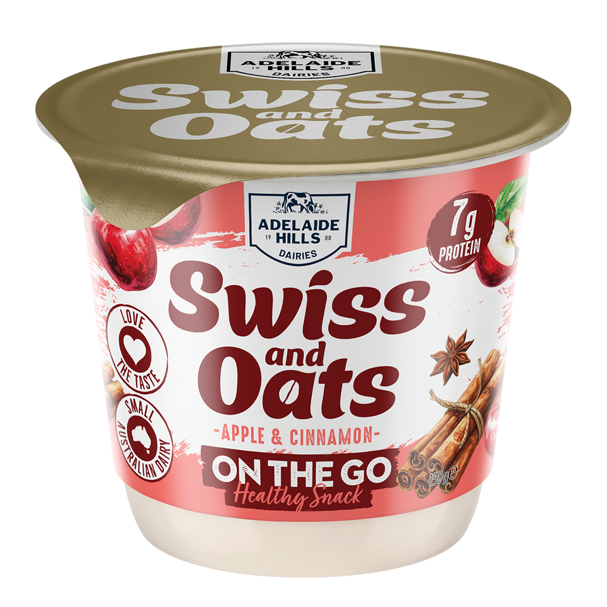 Swiss & Oats Yoghurt Apple & Cinnamon 150g