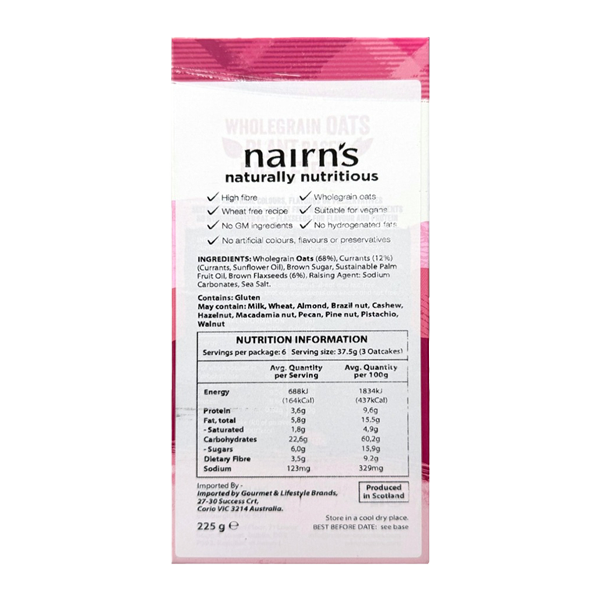 Nairn's Oatcake Organic Seeded 200g
