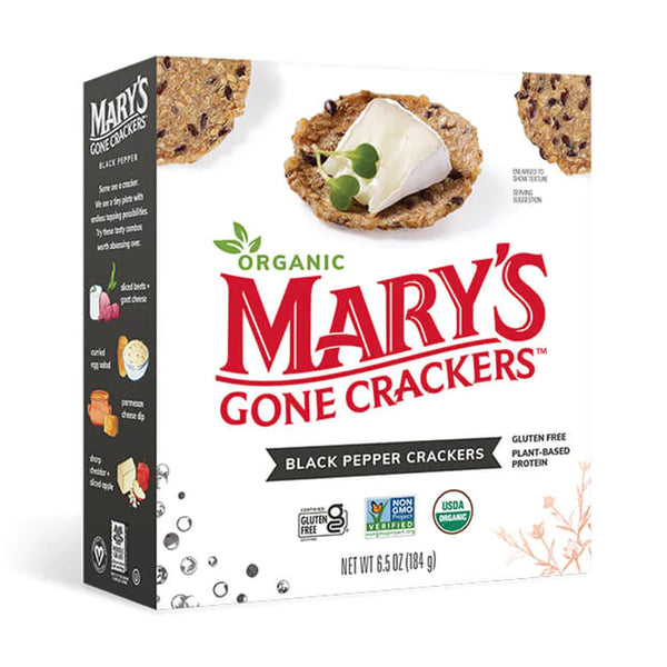 Mary's Gone Crackers Black Pepper 184g
