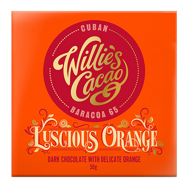Willies Cocoa Luscious Orange Dark Chocolate 50g