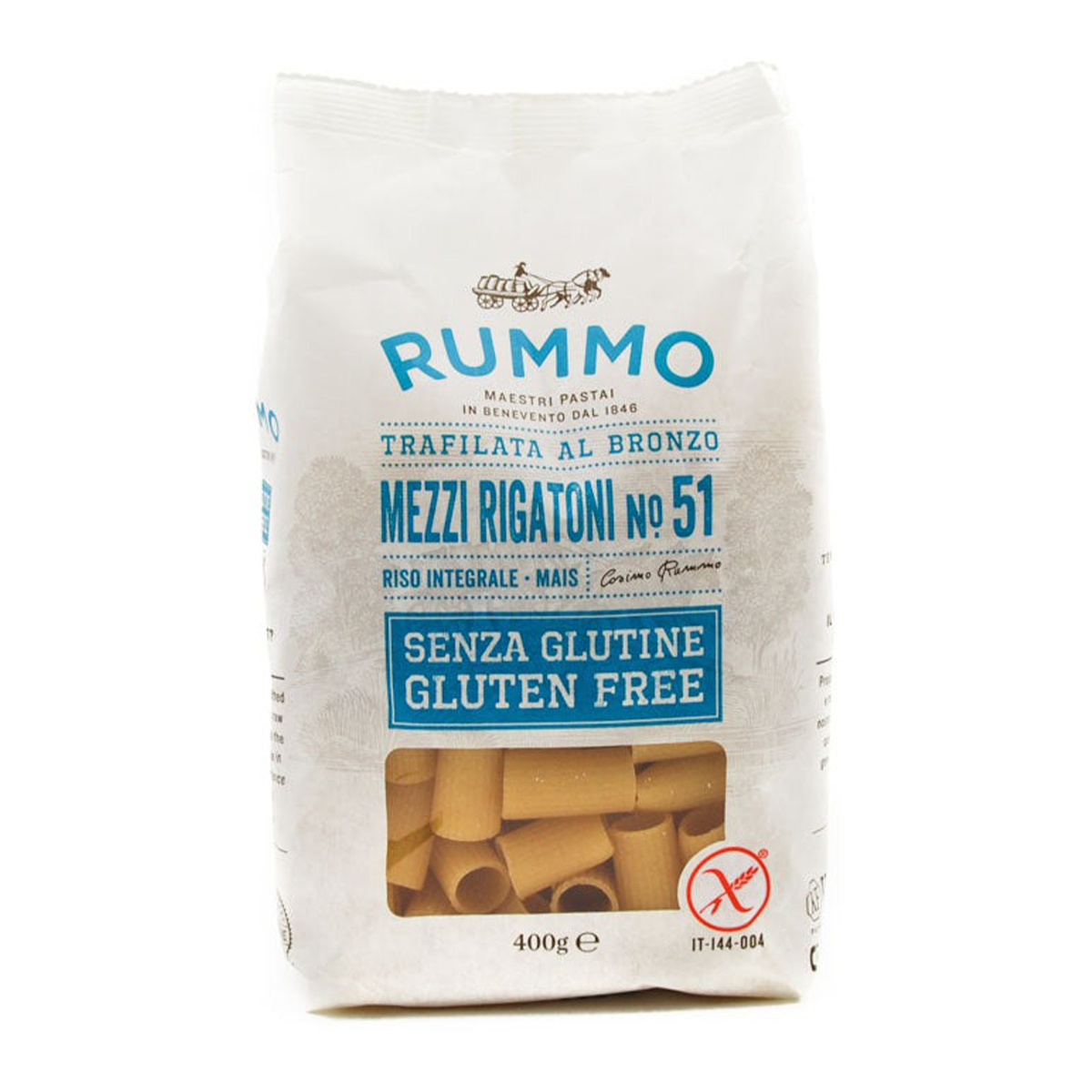 Rummo Glutten Free Mezzi Rigatoni Pasta #51 400g