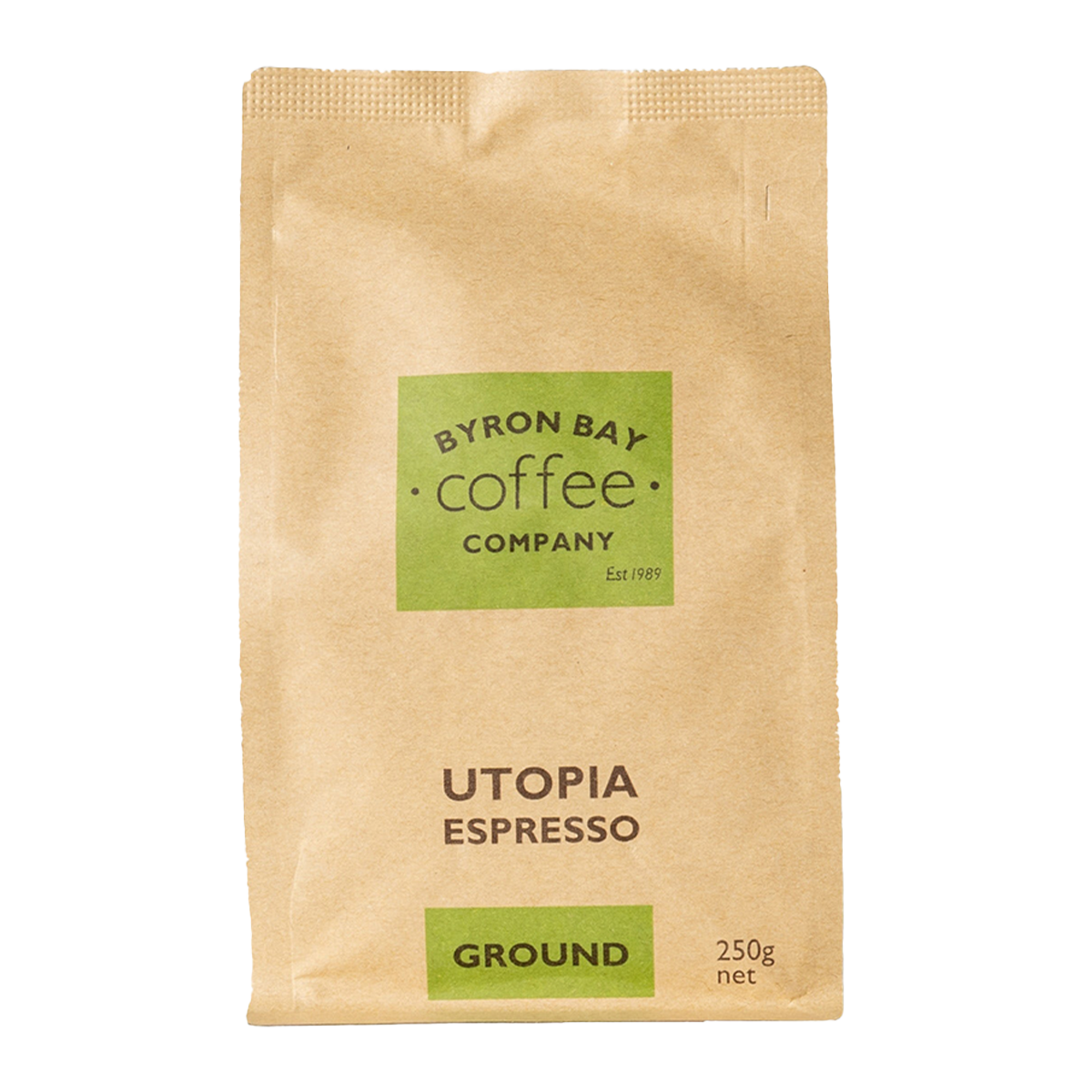Byron Bay Coffee Co. Utopia Espresso Ground Coffee 250g