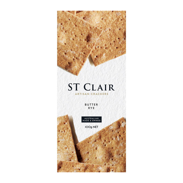 St Clair Artisan Crackers Butter Rye 100g