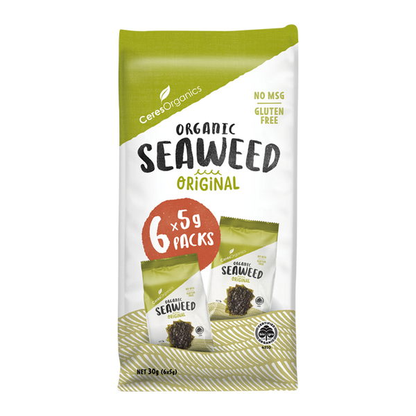 Ceres Organic Seaweed Original 6x5g – Harris Farm Markets