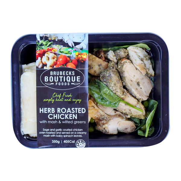 Brubecks Boutique Foods Herb Roast Chicken and Mash 350g