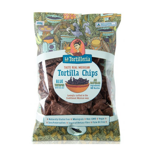 La Tortilleria Blue Corn Totopos 200g