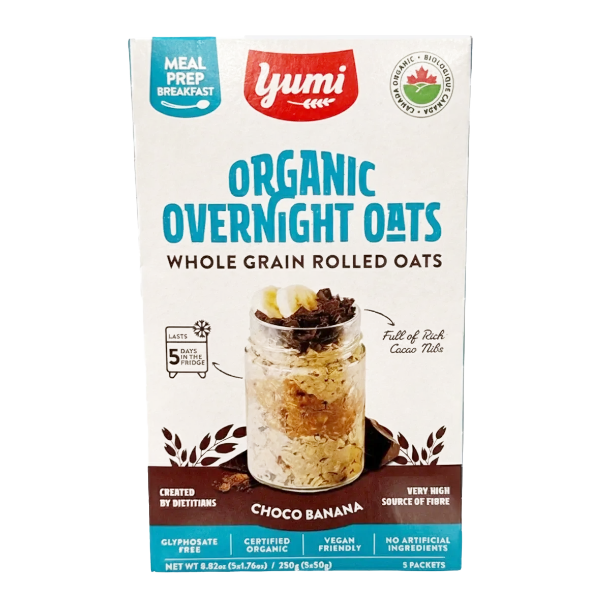 Yumi Organic Overnight Oats Choco Banana 250g