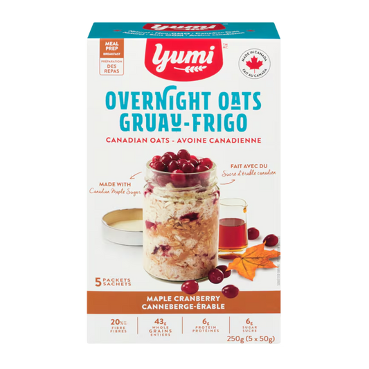 Yumi Overnight Oats Maple Cranberry 250g