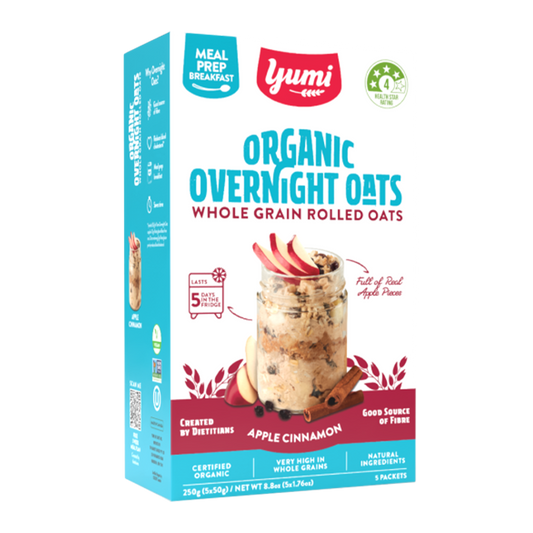 Yumi Organic Overnight Oats Apple Cinnamon 250g