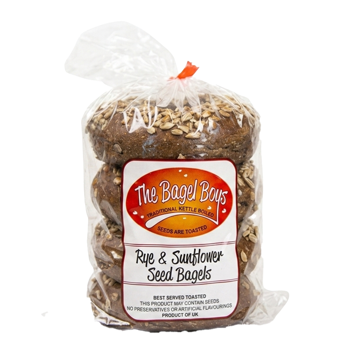 The Bagel Boys Rye & Sunflower Seed Bagels x4 460g