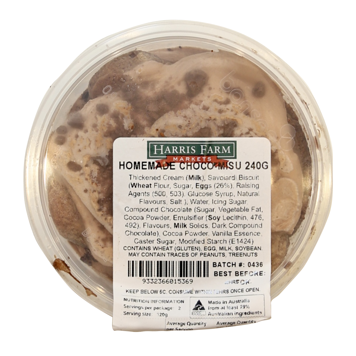 Harris Farm Chocmisu 240g