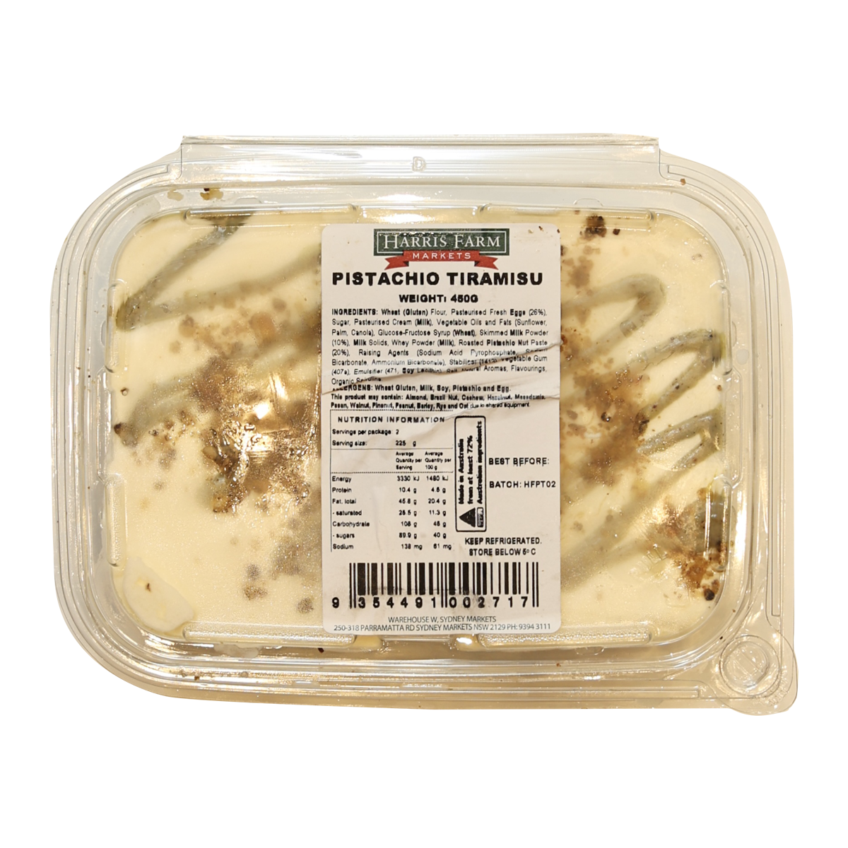 Harris Farm Homemade Pistachio Tiramisu 450g
